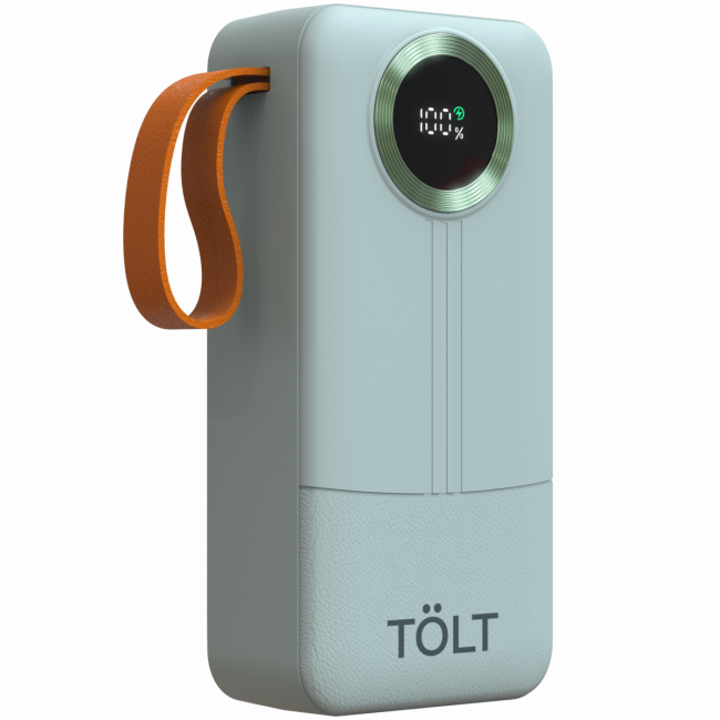 Портативный аккумулятор TOLT Lit KP328 Green, 30000mAh, 22,5W, fast charging and PD, green, CCC TÖLT KP328 Green — для бизнеса и офиса Портативный аккумулятор TOLT Lit KP328 Green, 30000mAh, 22,5W, fast charging and PD, green, CCC TÖLT KP328 Green — для бизнеса и офиса
