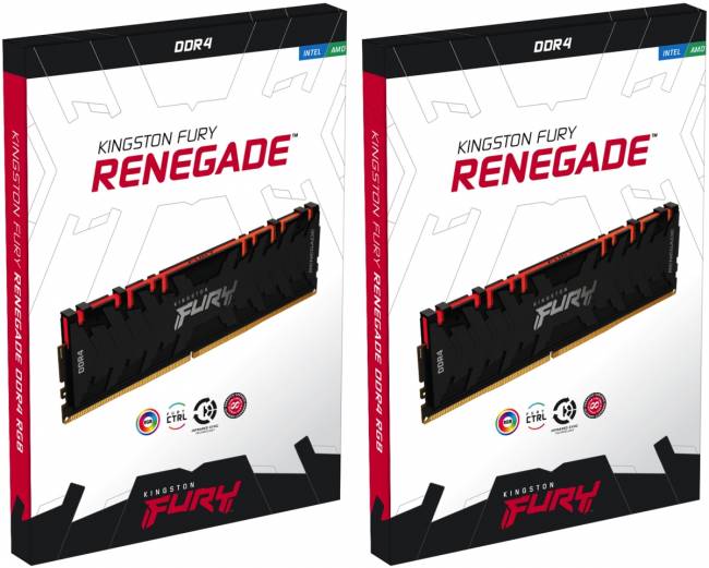Память оперативная Kingston FURY Renegade RGB KF432C16RB1AK4/64 — для бизнеса и офиса Память оперативная Kingston FURY Renegade RGB KF432C16RB1AK4/64 — для бизнеса и офиса