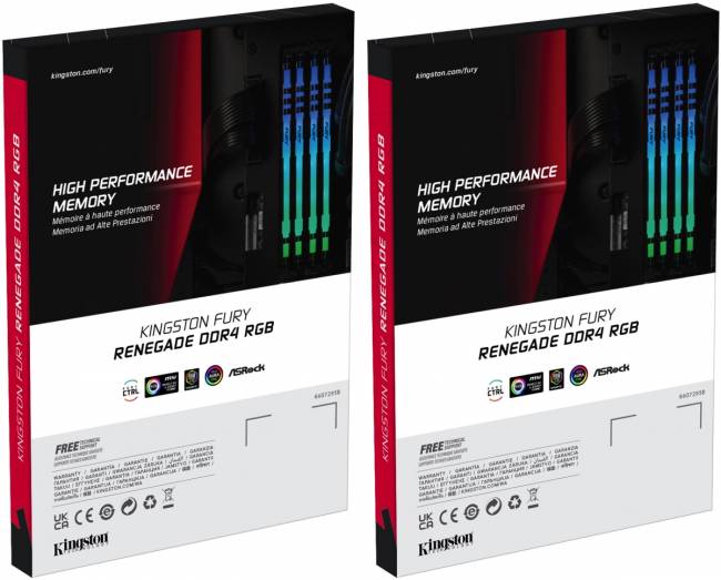 Память оперативная Kingston FURY Renegade RGB KF432C16RB1AK4/64 — для бизнеса и офиса Память оперативная Kingston FURY Renegade RGB KF432C16RB1AK4/64 — для бизнеса и офиса
