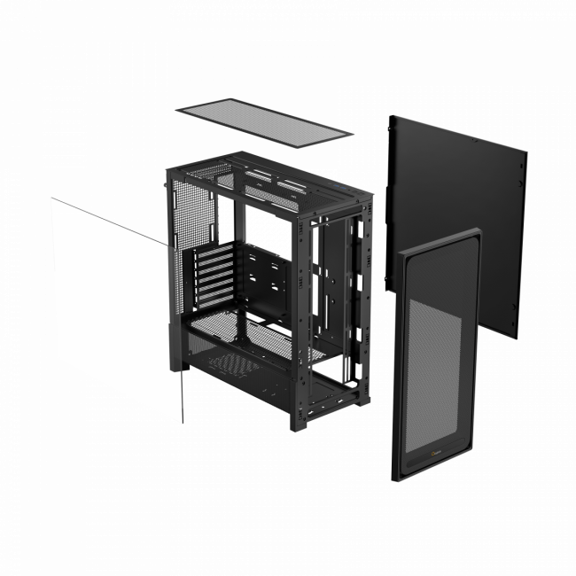 Корпус ПК без блока питания Ocypus Delta C70 BK Black — для бизнеса и офиса