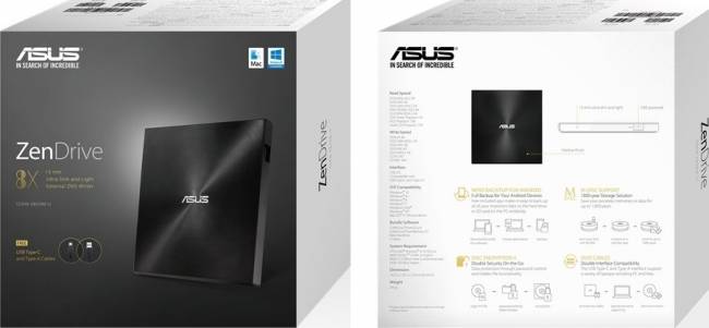 Устройство для записи оптических дисков ASUS SDRW-08U9M-U — для бизнеса и офиса Устройство для записи оптических дисков ASUS SDRW-08U9M-U — для бизнеса и офиса