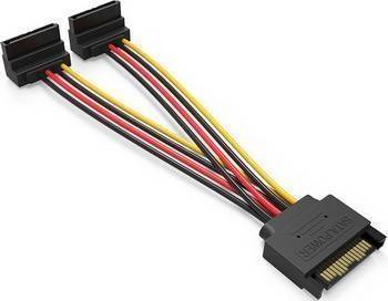Кабель питания-разветвитель Vention SATA 15pin M / 2 x SATA 15pin F угол 90 - 0.15м Vention KDBBB — для бизнеса и офиса Кабель питания-разветвитель Vention SATA 15pin M / 2 x SATA 15pin F угол 90 - 0.15м Vention KDBBB — для бизнеса и офиса