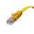 GCR Патч-корд PROF плоский прямой 2.0m, UTP медь кат.6, желтый, 30 AWG, ethernet high speed 10 Гбит/с, RJ45, T568B, GCR-52827 Greenconnect RJ45(m) - RJ45(m) Cat. 7 F/FTP LSZH 2м — для бизнеса и офиса