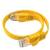 GCR Патч-корд PROF плоский прямой 2.0m, UTP медь кат.6, желтый, 30 AWG, ethernet high speed 10 Гбит/с, RJ45, T568B, GCR-52827 Greenconnect RJ45(m) - RJ45(m) Cat. 7 F/FTP LSZH 2м — для бизнеса и офиса