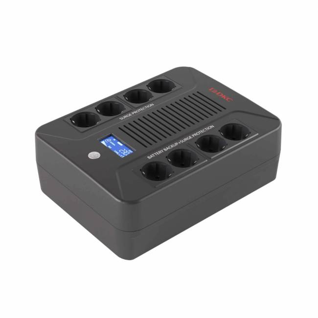 Линейно-интерактивный ИБП ДКС серии Info PDU, 600 ВА/360 Вт, 1/1,8xSchuko, LCD, 1x7Aч DKC INFOPDU600LCD — для бизнеса и офиса Линейно-интерактивный ИБП ДКС серии Info PDU, 600 ВА/360 Вт, 1/1,8xSchuko, LCD, 1x7Aч DKC INFOPDU600LCD — для бизнеса и офиса