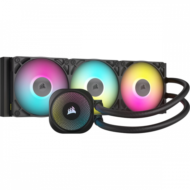 Система жидкостного охлаждения Corsair iCUE LINK TITAN 360 RX RGB Black — для бизнеса и офиса Система жидкостного охлаждения Corsair iCUE LINK TITAN 360 RX RGB Black — для бизнеса и офиса
