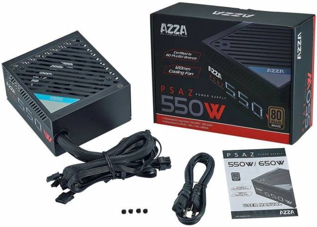 Блок питания AZZA PSAZ-550 — для бизнеса и офиса Блок питания AZZA PSAZ-550 — для бизнеса и офиса