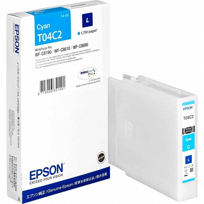 Картридж Epson C13T04C240 — для бизнеса и офиса Картридж Epson C13T04C240 — для бизнеса и офиса