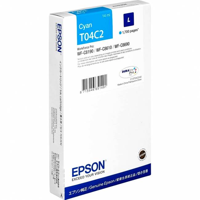 Картридж Epson C13T04C240 — для бизнеса и офиса Картридж Epson C13T04C240 — для бизнеса и офиса