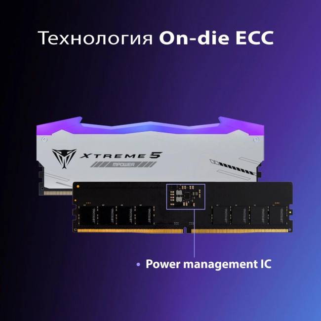 Память DDR5 2x24GB 6400MHz Patriot PVXR548G64C32KM — для бизнеса и офиса Память DDR5 2x24GB 6400MHz Patriot PVXR548G64C32KM — для бизнеса и офиса