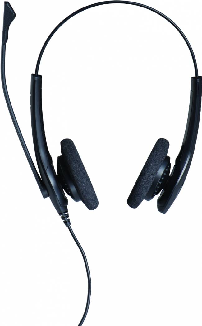 Гарнитура проводная Jabra Biz 1500 Duo QD — для бизнеса и офиса