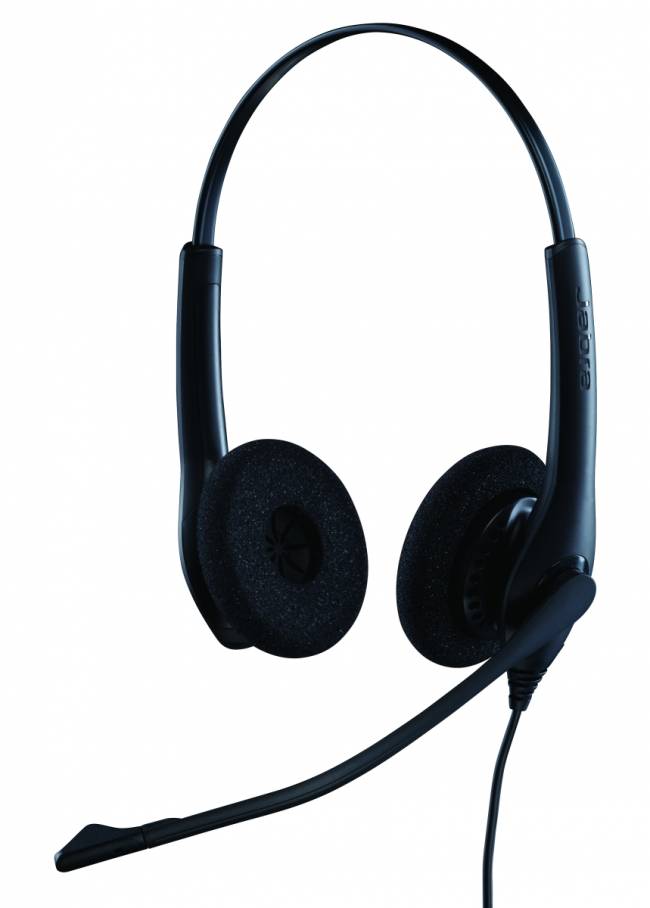 Гарнитура проводная Jabra Biz 1500 Duo QD — для бизнеса и офиса