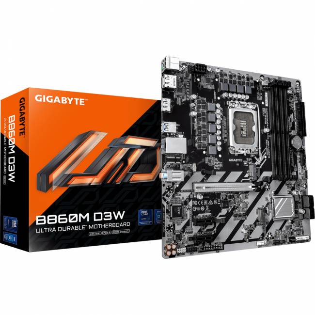 Материнская плата Gigabyte B860M D3W — для бизнеса и офиса Материнская плата Gigabyte B860M D3W — для бизнеса и офиса