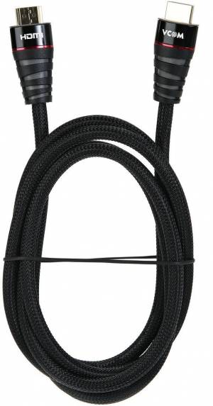 Кабель HDMI 19M/M ver. 2.0 черные коннекторы, 1.8m VCOM <CG526S-B-1.8M> Blister VCOM HDMI (m) - HDMI (m) 1.8м