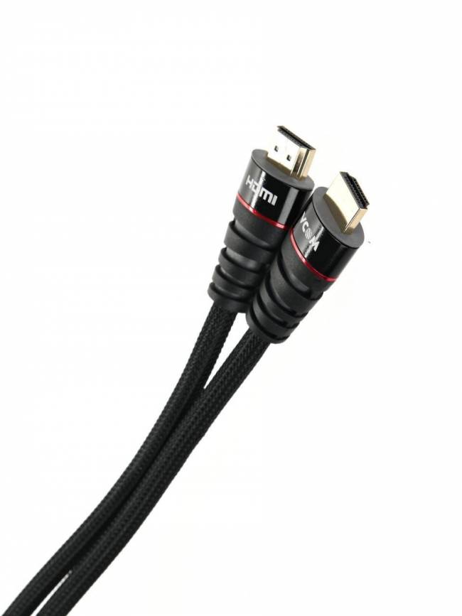 Кабель HDMI 19M/M ver. 2.0 черные коннекторы, 1.8m VCOM <CG526S-B-1.8M> Blister VCOM HDMI (m) - HDMI (m) 1.8м — для бизнеса и офиса