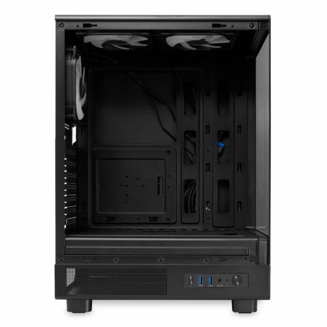 Корпус без блока питания HSPD F510-TGBK-ARGB — для бизнеса и офиса Корпус без блока питания HSPD F510-TGBK-ARGB — для бизнеса и офиса