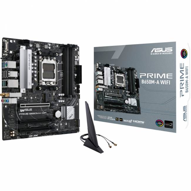 Материнская плата ASUS PRIME B650M-A WIFI (90MB1C00-M1EAY0) — для бизнеса и офиса Материнская плата ASUS PRIME B650M-A WIFI (90MB1C00-M1EAY0) — для бизнеса и офиса