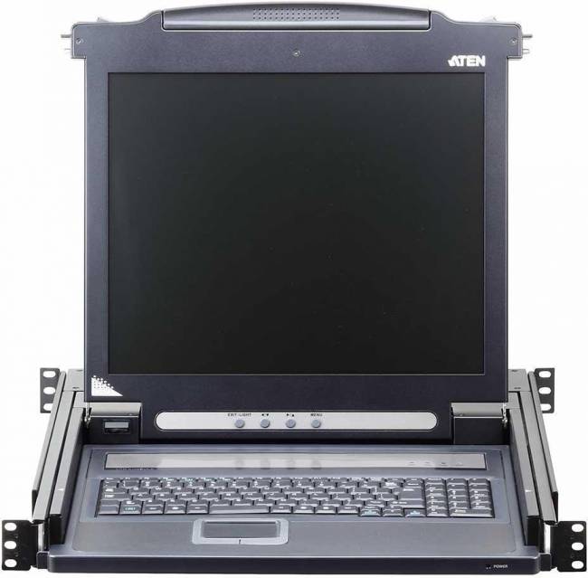 ЖК-монитор 17" с клавиатурой, выдвижной, 1U, RAL 7021 ATEN CL1000M — для бизнеса и офиса ЖК-монитор 17" с клавиатурой, выдвижной, 1U, RAL 7021 ATEN CL1000M — для бизнеса и офиса