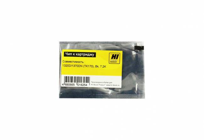 Чип Hi-Black к картриджу Kyocera FS-1320D/1370DN (TK-170), Bk, 7,2K — для бизнеса и офиса Чип Hi-Black к картриджу Kyocera FS-1320D/1370DN (TK-170), Bk, 7,2K — для бизнеса и офиса