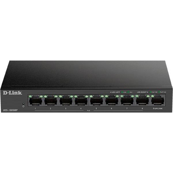 Коммутатор D-Link DES-1009MP/A1A — для бизнеса и офиса