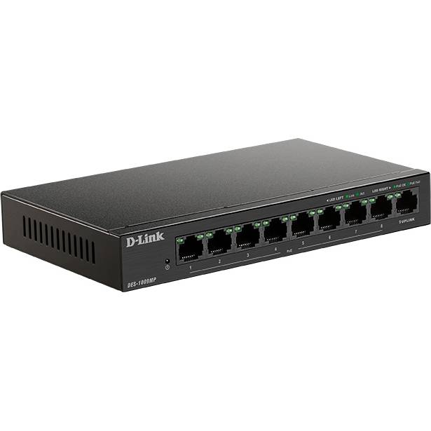 Коммутатор D-Link DES-1009MP/A1A — для бизнеса и офиса