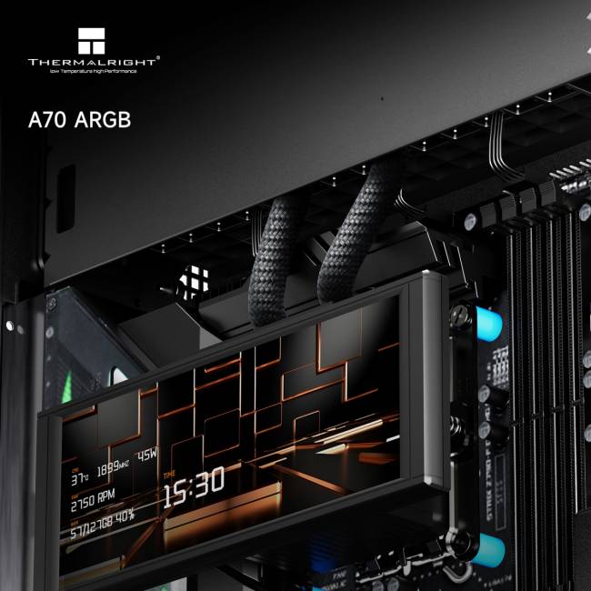 Корпус без блока питания Thermalright A70 FAN5-C Black (TR-A70 Black FAN5-C) — для бизнеса и офиса Корпус без блока питания Thermalright A70 FAN5-C Black (TR-A70 Black FAN5-C) — для бизнеса и офиса