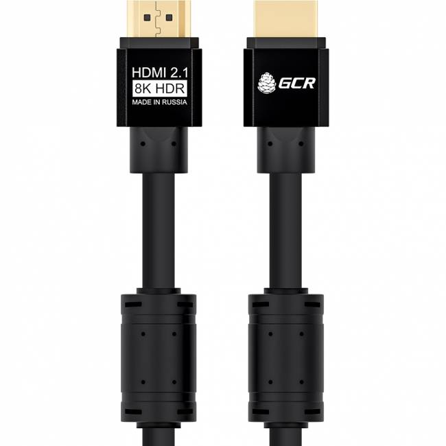 GCR Кабель 2.0m HDMI 2.1, черный, 8K 60Hz, 4K 144Hz, динамический HDR, 4:4:4, Ultra HD, 48.0 Гбит/с, 3 Х экран, ферритовые фильтры, GCR-53660 Greenconnect GCR-53660 — для бизнеса и офиса GCR Кабель 2.0m HDMI 2.1, черный, 8K 60Hz, 4K 144Hz, динамический HDR, 4:4:4, Ultra HD, 48.0 Гбит/с, 3 Х экран, ферритовые фильтры, GCR-53660 Greenconnect GCR-53660 — для бизнеса и офиса