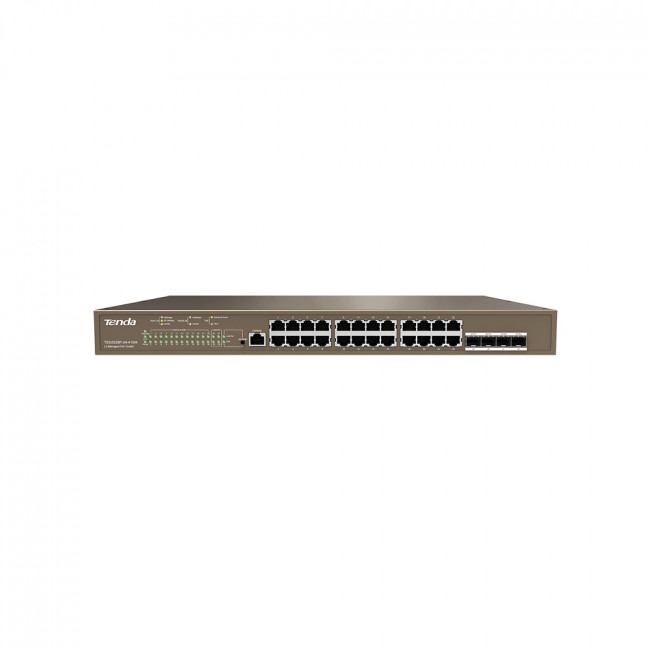 Неуправляемый PoE коммутатор Tenda G5328P-24-410W — для бизнеса и офиса
