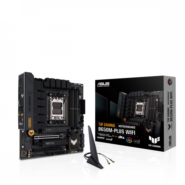 Материнская плата ASUS TUF GAMING B650M-PLUS WIFI — для бизнеса и офиса Материнская плата ASUS TUF GAMING B650M-PLUS WIFI — для бизнеса и офиса