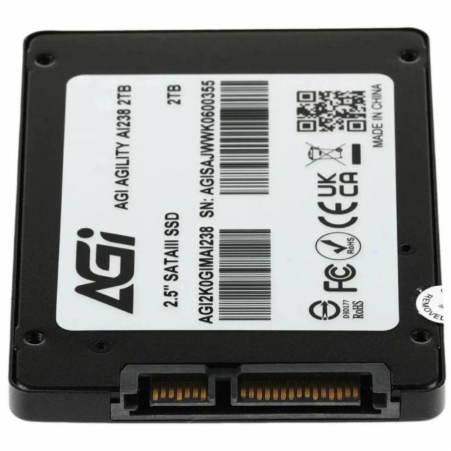 Твердотельный накопитель AGI TECHNOLOGY CO., LTD AGI2K0GIMAI238-CB — для бизнеса и офиса Твердотельный накопитель AGI TECHNOLOGY CO., LTD AGI2K0GIMAI238-CB — для бизнеса и офиса