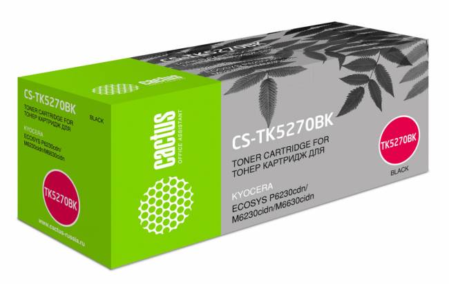 - Cactus CS-TK5270BK — для бизнеса и офиса - Cactus CS-TK5270BK — для бизнеса и офиса