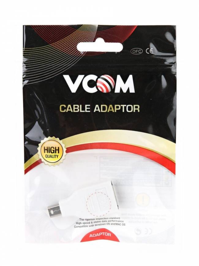 Переходник Mini DisplayPort(M) <--> DisplayPort (F) VCOM <CA805> VCOM Mini DisplayPort (m) - DisplayPort (f) — для бизнеса и офиса Переходник Mini DisplayPort(M) <--> DisplayPort (F) VCOM <CA805> VCOM Mini DisplayPort (m) - DisplayPort (f) — для бизнеса и офиса