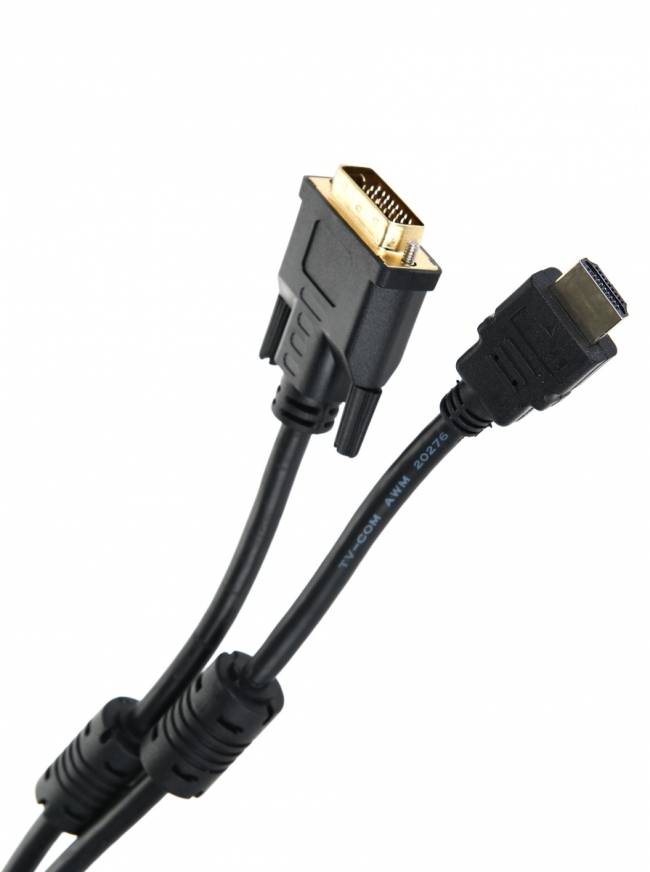 Кабель HDMI to DVI-D (19M -25M) 2м, 2 фильтра TV-COM <LCG135F-2M> TV-COM HDMI to DVI-D (19M -25M) 2м, 2 фильтра — для бизнеса и офиса Кабель HDMI to DVI-D (19M -25M) 2м, 2 фильтра TV-COM <LCG135F-2M> TV-COM HDMI to DVI-D (19M -25M) 2м, 2 фильтра — для бизнеса и офиса