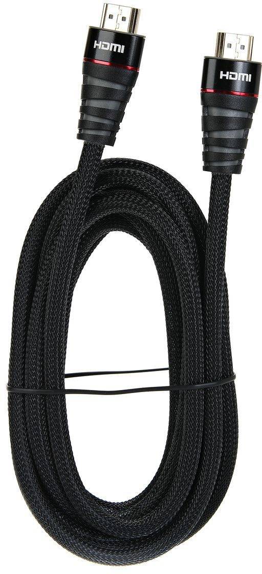 Кабель HDMI 19M/M ver. 2.0 черные коннекторы, 3m VCOM <CG526S-B-3M> Blister VCOM HDMI (m) - HDMI (m) 3м — для бизнеса и офиса