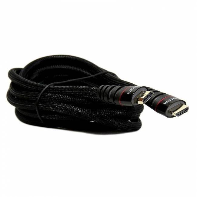 Кабель HDMI 19M/M ver. 2.0 черные коннекторы, 3m VCOM <CG526S-B-3M> Blister VCOM HDMI (m) - HDMI (m) 3м — для бизнеса и офиса