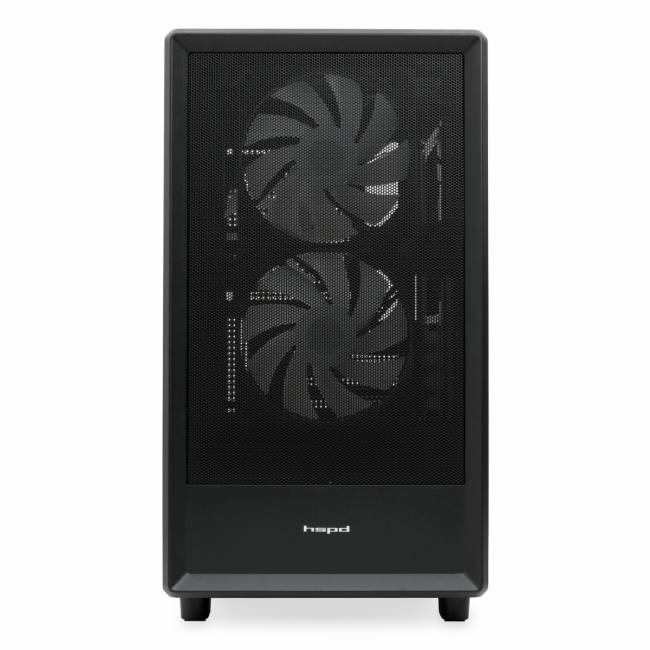Корпус без блока питания HSPD M310-TGBK-ARGB — для бизнеса и офиса Корпус без блока питания HSPD M310-TGBK-ARGB — для бизнеса и офиса