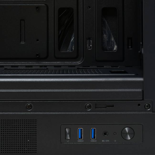 Корпус без блока питания HSPD M310-TGBK-ARGB — для бизнеса и офиса Корпус без блока питания HSPD M310-TGBK-ARGB — для бизнеса и офиса