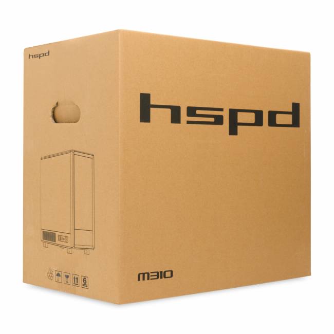 Корпус без блока питания HSPD M310-TGBK-ARGB — для бизнеса и офиса Корпус без блока питания HSPD M310-TGBK-ARGB — для бизнеса и офиса
