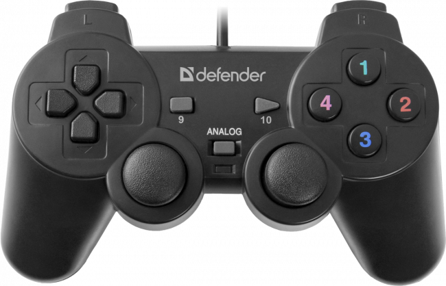 Defender Проводной геймпад Omega USB, 12 кнопок, 2 стика Defender Omega — для бизнеса и офиса Defender Проводной геймпад Omega USB, 12 кнопок, 2 стика Defender Omega — для бизнеса и офиса