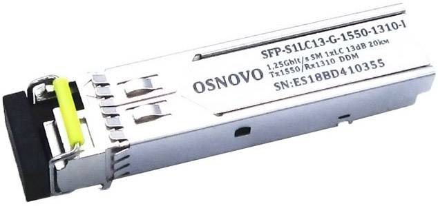 Трансивер OSNOVO SFP-S1LC13-G-1550-1310-I — для бизнеса и офиса