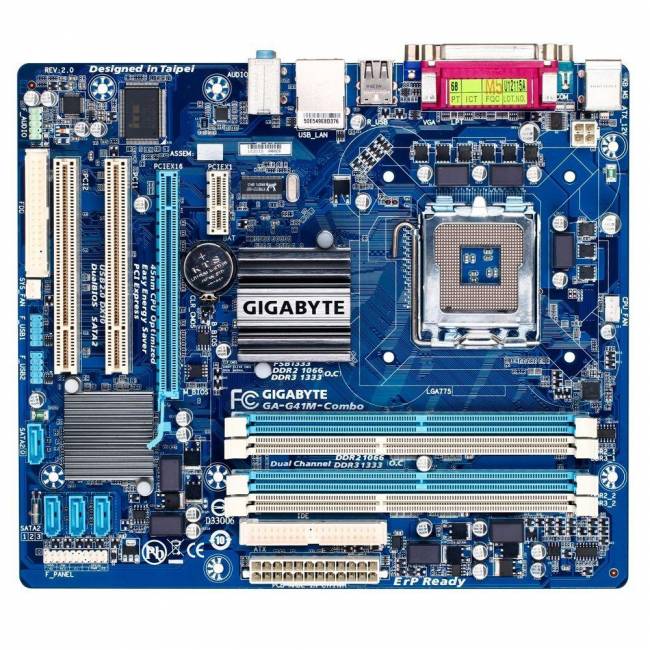 Материнская плата Gigabyte GA-G41M-COMBO — для бизнеса и офиса Материнская плата Gigabyte GA-G41M-COMBO — для бизнеса и офиса