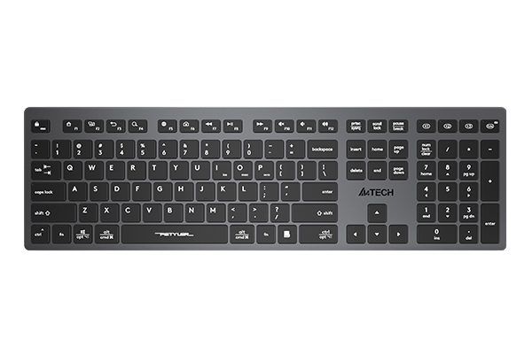 Клавиатура A4Tech Fstyler FBX50C черный USB беспроводная BT/Radio slim Multimedia (FBX50C GREY) A4Tech FBX50C GREY — для бизнеса и офиса Клавиатура A4Tech Fstyler FBX50C черный USB беспроводная BT/Radio slim Multimedia (FBX50C GREY) A4Tech FBX50C GREY — для бизнеса и офиса