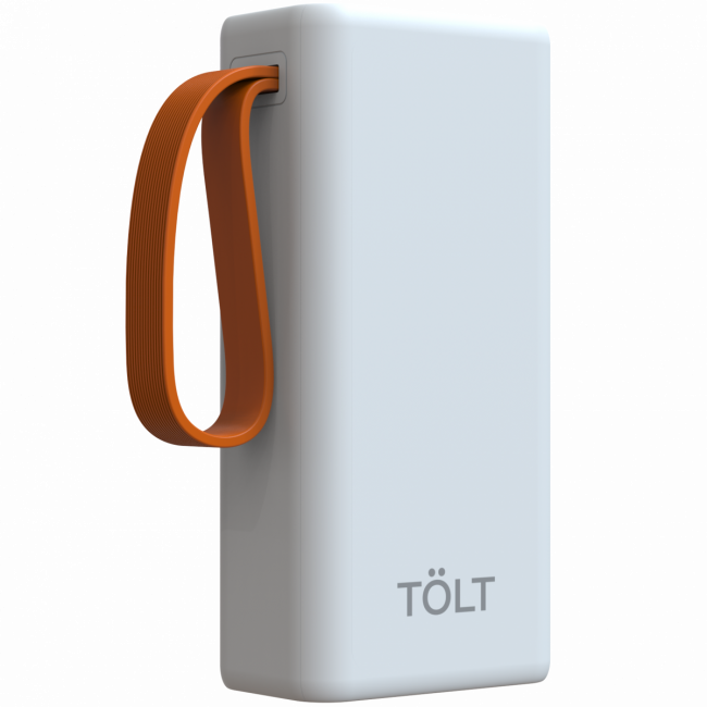 Портативный аккумулятор TOLT Lit KP303 White, 30000mAh, 22,5W, fast charging and PD, white, CCC TÖLT KP303 White — для бизнеса и офиса Портативный аккумулятор TOLT Lit KP303 White, 30000mAh, 22,5W, fast charging and PD, white, CCC TÖLT KP303 White — для бизнеса и офиса