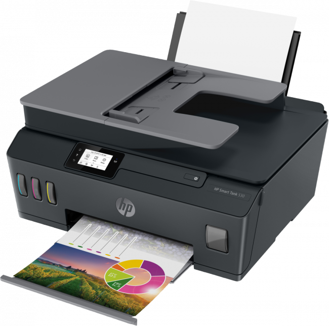 Струйное МФУ HP Smart Tank 530 AiO Printer — для бизнеса и офиса Струйное МФУ HP Smart Tank 530 AiO Printer — для бизнеса и офиса