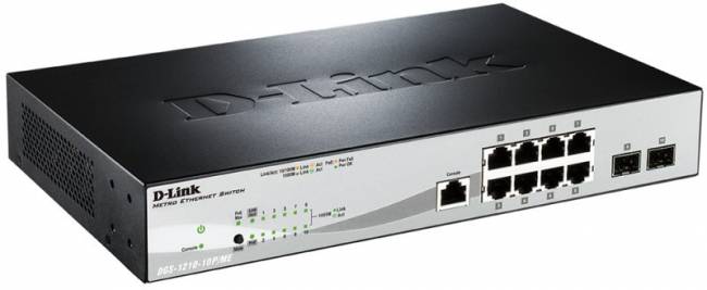 Сетевой коммутатор D-Link DGS-1210-10P/ME/A1A — для бизнеса и офиса
