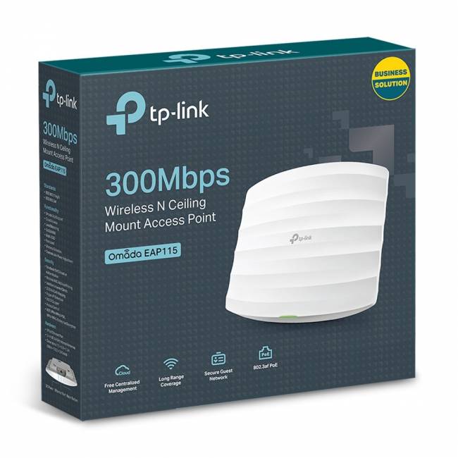 Точка доступа TP-Link EAP115 — для бизнеса и офиса Точка доступа TP-Link EAP115 — для бизнеса и офиса
