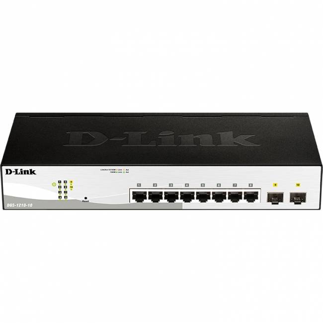 Коммутатор D-Link DGS-1210-10/FL1A — для бизнеса и офиса Коммутатор D-Link DGS-1210-10/FL1A — для бизнеса и офиса