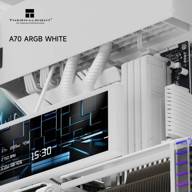 Корпус без блока питания Thermalright A70 FAN5-C White (TR-A70 White FAN5-C) — для бизнеса и офиса