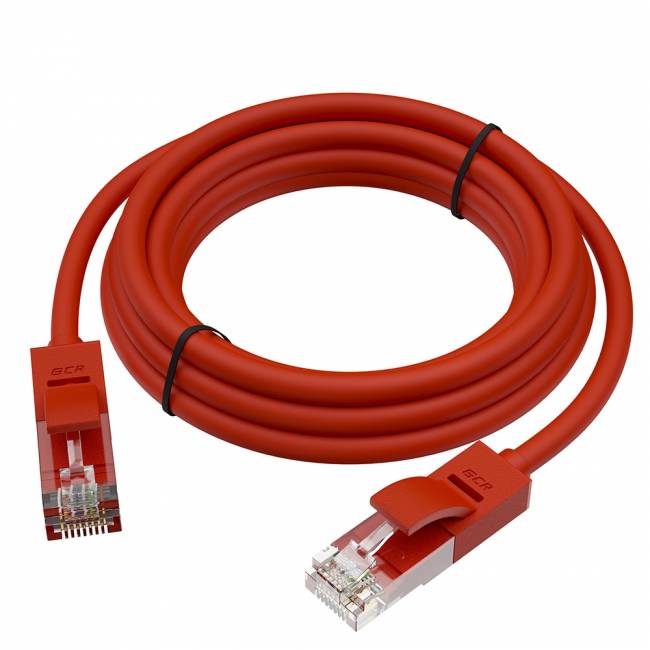 GCR Патч-корд прямой 25.0m UTP кат.5e, красный, позолоченные контакты, 24 AWG, литой, GCR-50838, ethernet high speed 1 Гбит/с, RJ45, T568B Greenconnect RJ45(m) - RJ45(m) Cat.5e UTP 25м красный — для бизнеса и офиса GCR Патч-корд прямой 25.0m UTP кат.5e, красный, позолоченные контакты, 24 AWG, литой, GCR-50838, ethernet high speed 1 Гбит/с, RJ45, T568B Greenconnect RJ45(m) - RJ45(m) Cat.5e UTP 25м красный — для бизнеса и офиса