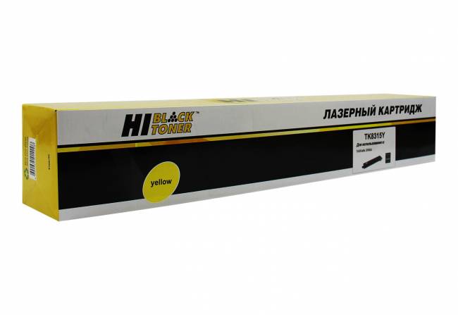 Тонер-картридж Hi-Black (HB-TK-8315Y) для Kyocera TASKalfa 2550ci, Y, 6K — для бизнеса и офиса Тонер-картридж Hi-Black (HB-TK-8315Y) для Kyocera TASKalfa 2550ci, Y, 6K — для бизнеса и офиса